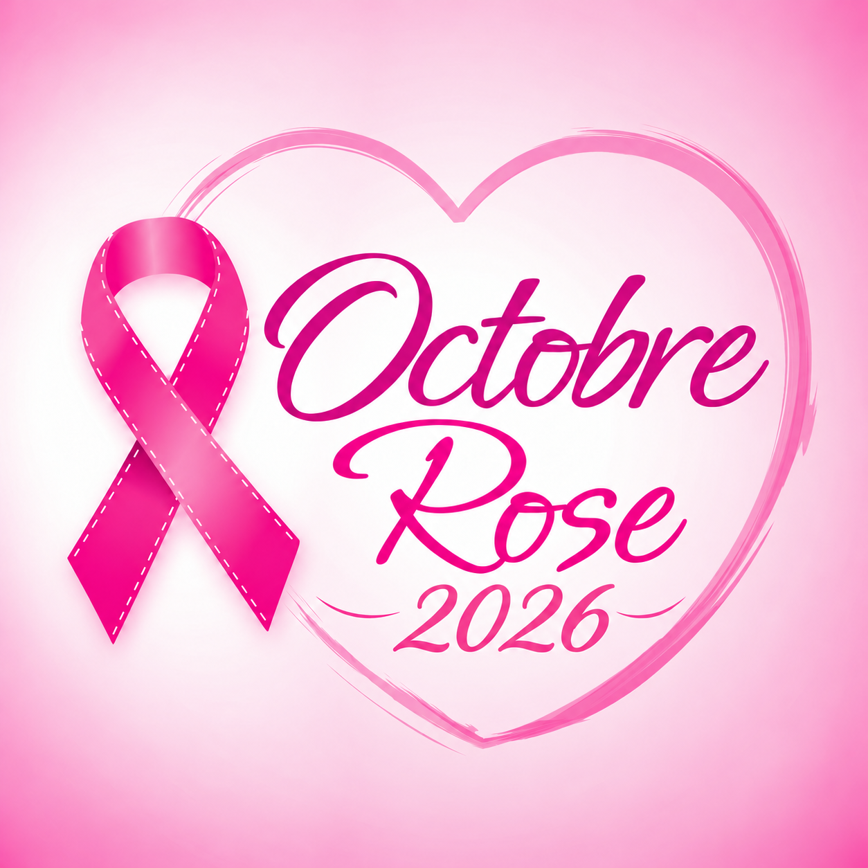 Octobre Rose 2026 à Cagnes-sur-Mer : prévention et nouveautés Ruban rose pour Octobre Rose 2026, symbolisant la lutte contre le cancer du sein.